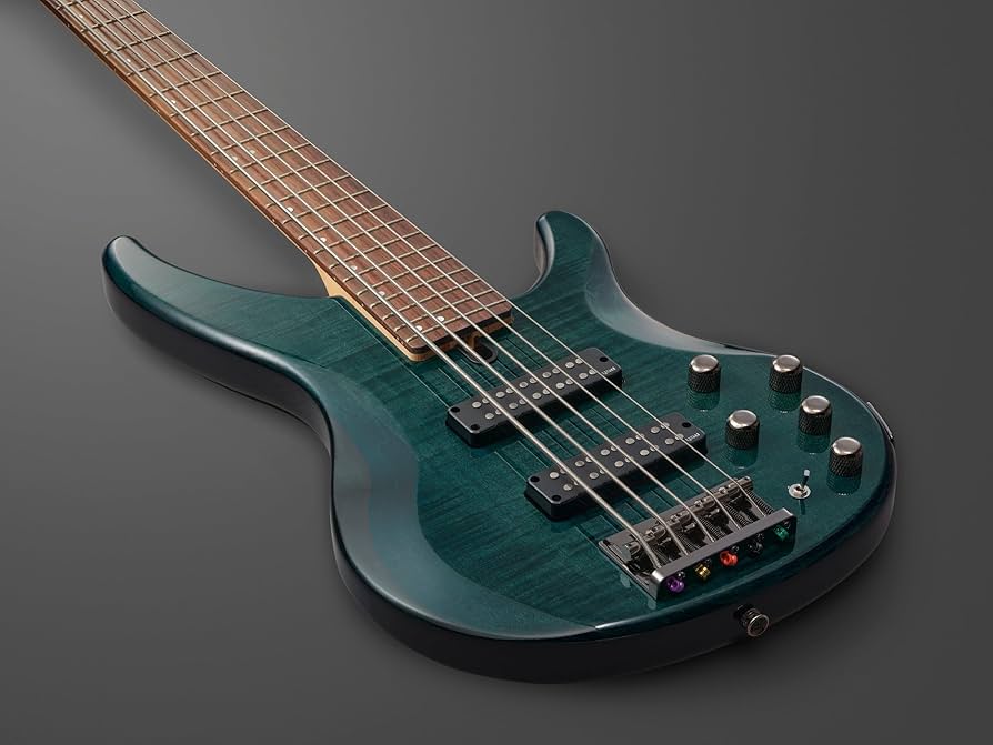 Amazon.com: Yamaha TRBX605 5-String Flamed Maple Bass Guitar
